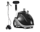 1500W Standing Garment Clothes Steamer with 1.7L Water Tank & Rolling Wheels
