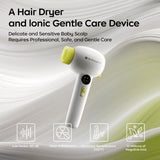 Babycare Baby Toddler Cordless Hair Dryer Gentle Warm Air Quiet Portable Design for Home and Travel - purple