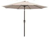 9’ Patio Umbrella with Crank Lift – Beige