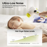 Babycare Baby Toddler Cordless Hair Dryer Gentle Warm Air Quiet Portable Design for Home and Travel - purple