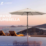 9’ Patio Umbrella with Crank Lift – Beige