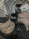 20-Inch Industrial Wall Mount Fan with 3-Speed Metal Blades