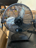 20-Inch Industrial Wall Mount Fan with 3-Speed Metal Blades