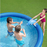 8’ H2OGO! Underwater Oasis Inflatable Spray Pool for Kids – 555 Gallons