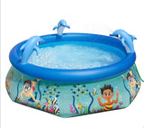8’ H2OGO! Underwater Oasis Inflatable Spray Pool for Kids – 555 Gallons