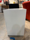 24” 3-Drawer Nightstand End Table with Gold Hardware – White