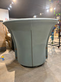 29”Modern Swivel Accent Chair – Light Green Upholstered Barrel Chair