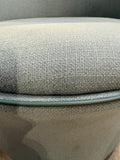 29”Modern Swivel Accent Chair – Light Green Upholstered Barrel Chair