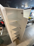 71.2” Tall Storage Cabinet with Adjustable Shelves & Double Doors – White