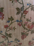 Large Framed Floral Textile Wall Art Gold Ornate Frame Traditional Decor