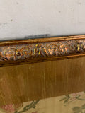 Large Framed Floral Textile Wall Art Gold Ornate Frame Traditional Decor