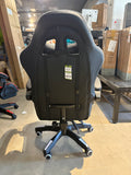 Ergonomic High Back Racing Style Gaming Chair with Adjustable Armrest & Lumbar Support-Black/White
