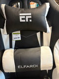 Ergonomic High Back Racing Style Gaming Chair with Adjustable Armrest & Lumbar Support-Black/White