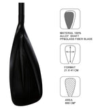 Adjustable 3-Piece Stand Up Paddle Board Paddle – 65” to 86.6” Aluminum SUP Paddle