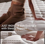 Queen Size Hybrid Memory Foam Mattress – CertiPUR-US Certified in a Box