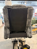 Gray Power Lift Recliner Chair with Heat & Massage 160° Lay Flat 32.7” Wide