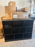 3 Tier 10 Cube Storage Bookcase Bookshelf Display Organizer Black