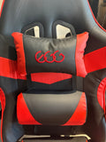 Racing Style Ergonomic Gaming Chair with Footrest Lumbar & Headrest Black Red