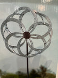 59” Metal Garden Wind Spinner Outdoor Yard Stake Decorative Kinetic Spinner