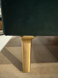 Albany Park Lido 86” Mid-Century Modern Upholstered Sofa with Brass Legs, Dark Green