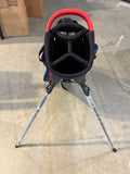 BIG MAX Golf Stand Bag White Navy & Red Lightweight Carry Bag with Dual Shoulder Straps