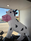 47” Giant Inflatable Cow Outdoor Farm Animal Yard Decoration White Black & Pink