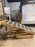 55” Adjustable Wooden Dog & Pet Ramp Folding Non-Slip Ramp – 176 lb Capacity