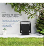 Black Zero Gravity Chair, Metal Outdoor Lawn Chair with Pillow & Cup Holder Tray