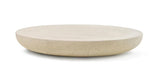 Valyou Wabi Sabi Low Coffee Table 39.3”W x 39.3”D x 6”H – White Modern Statement Table