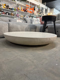 Valyou Wabi Sabi Low Coffee Table 39.3”W x 39.3”D x 6”H – White Modern Statement Table