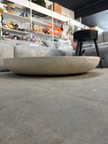 Valyou Wabi Sabi Low Coffee Table 39.3”W x 39.3”D x 6”H – White Modern Statement Table