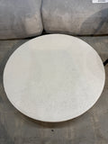 Valyou Wabi Sabi Low Coffee Table 39.3”W x 39.3”D x 6”H – White Modern Statement Table