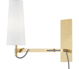 Hudson Valley Aged Brass Lanyard 1-Light Wall Sconce Plug-in