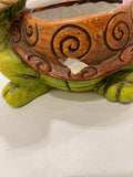 REDUCED-Hole on Side-Alpine Corporation Turtle Pot: Terracotta Garden Decor' No Drainage, Freestanding