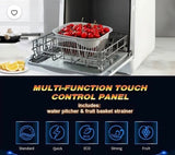 18” Portable Countertop Dishwasher with Built-In Water Tank, 5 Wash Programs & Fruit Wash