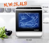 18” Portable Countertop Dishwasher with Built-In Water Tank, 5 Wash Programs & Fruit Wash