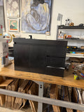 35” Floating Bathroom Vanity Base – Black, Soft-Close Drawers, Wall-Mount or Freestanding (Base Only, No Top)