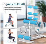 350 LB Capacity Deep Squat Machine Adjustable Glute Trainer Home Gym Workout Equipment-Teal