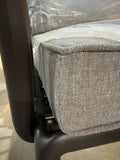 59” 2-Piece Outdoor Patio Loveseat Set with Dark Gray Cushions & 27.5” Coffee Table