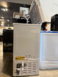 2.8 Cu Ft Compact Chest Freezer with Adjustable Thermostat & Removable Basket – White
