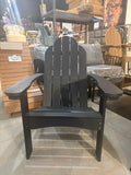 Black Outdoor Adirondack Patio Chair with Cup Holder – 3 Available – 35”D x 30”W x 36.2”H
