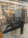 Black Outdoor Adirondack Patio Chair with Cup Holder – 3 Available – 35”D x 30”W x 36.2”H