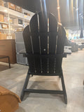 Black Outdoor Adirondack Patio Chair with Cup Holder – 3 Available – 35”D x 30”W x 36.2”H