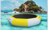 12ft Inflatable Water Bouncer – Floating Trampoline w/ Pump & Rope Ladder