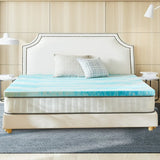 3 Inch Cool Gel Memory Foam Mattress Topper Full, Pressure Relief Support