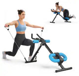 49.8” Adjustable Ab Crunch & Core Workout Machine with Resistance Bands – 440 LB Capacity