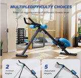 49.8” Adjustable Ab Crunch & Core Workout Machine with Resistance Bands – 440 LB Capacity