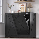 37” Double Tilt-Out Trash Can Cabinet with Odor Control & 2 Hidden Bins – Minor Scratch