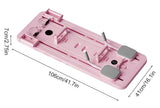 41.7” Foldable Pilates Reformer Board with Resistance Ropes & Digital Counter – Pink