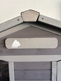 43.5” Elevated Outdoor Cat House & Small Animal Shelter with Waterproof Roof – Gray